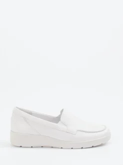 Semler – Komfort-Loafer aus Kalbleder Offwhite