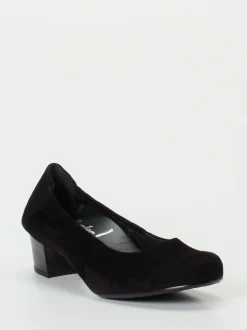 Semler – Komfort-Pumps aus Veloursleder schwarz