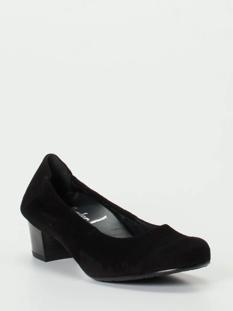 Semler – Komfort-Pumps aus Veloursleder schwarz