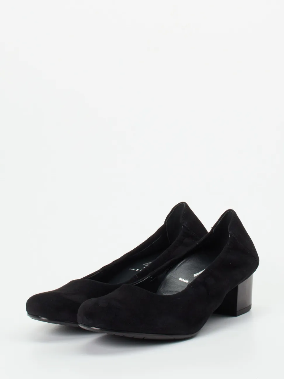 Semler – Komfort-Pumps aus Veloursleder schwarz