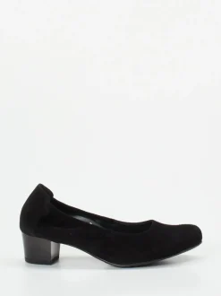 Semler – Komfort-Pumps aus Veloursleder schwarz