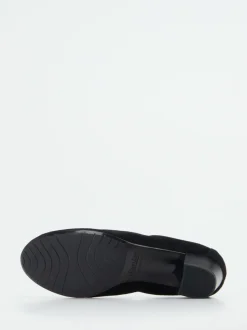 Semler – Komfort-Pumps aus Veloursleder schwarz