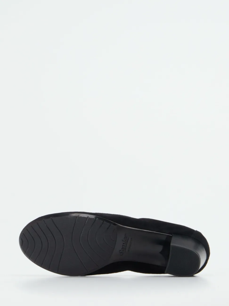 Semler – Komfort-Pumps aus Veloursleder schwarz