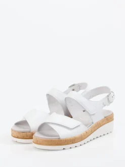 Semler – Komfort-Sandalen aus Kalbleder weiß