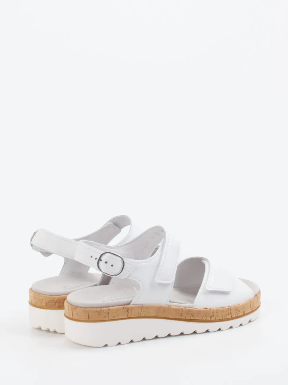 Semler – Komfort-Sandalen aus Kalbleder weiß
