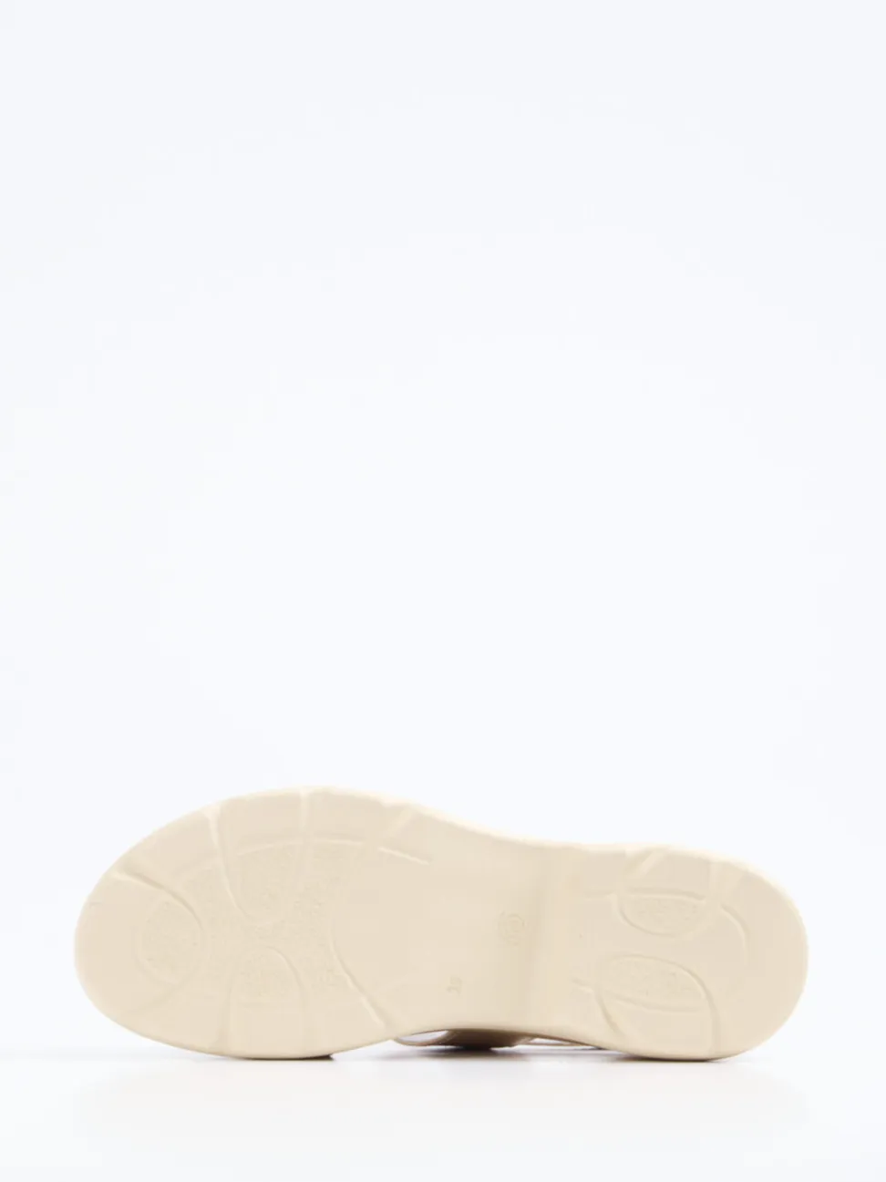 Semler – Komfort-Sandalen aus Metallic-Leder Beige