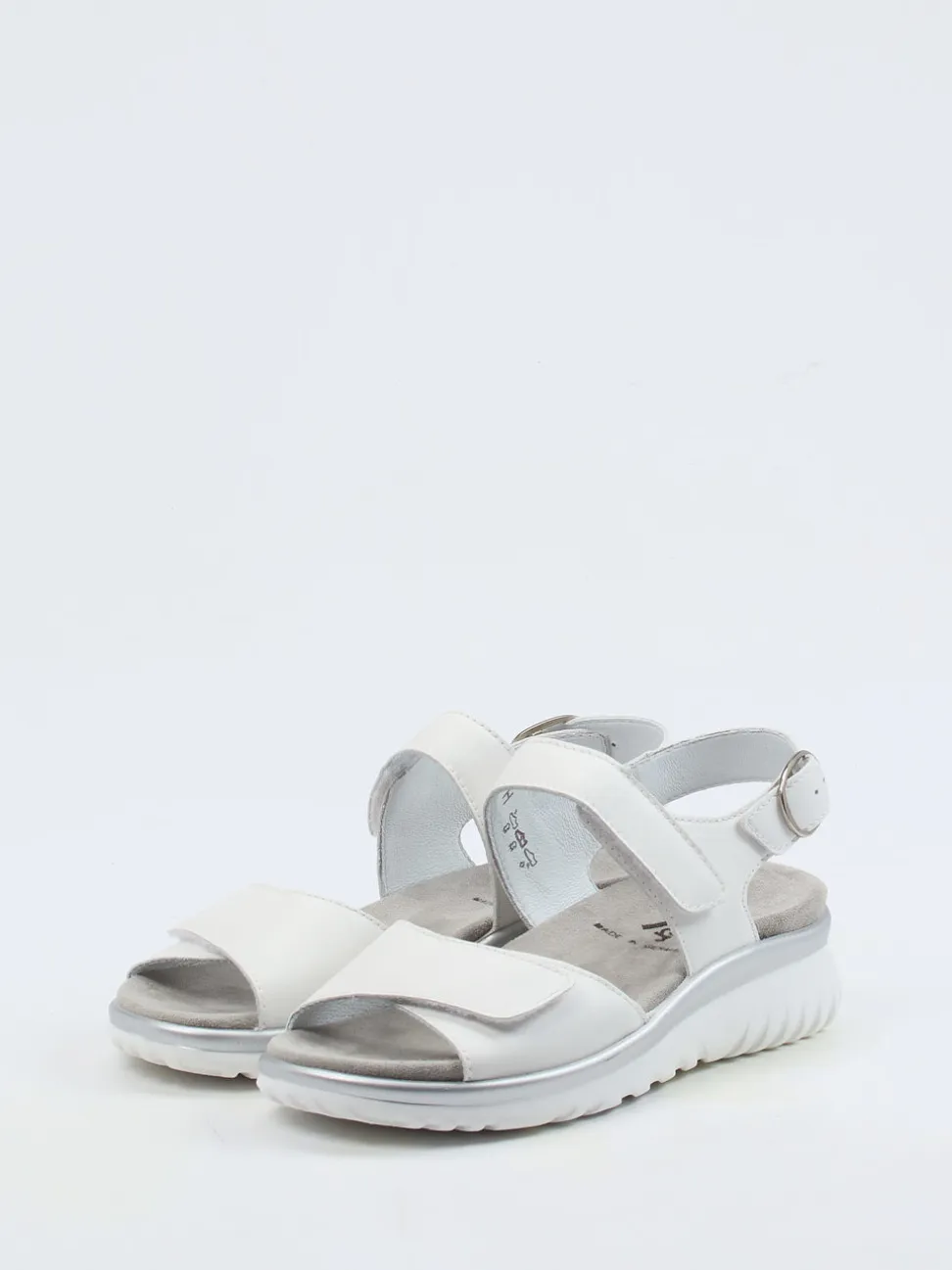 Semler – Komfortsandalen aus Kalbleder weiß