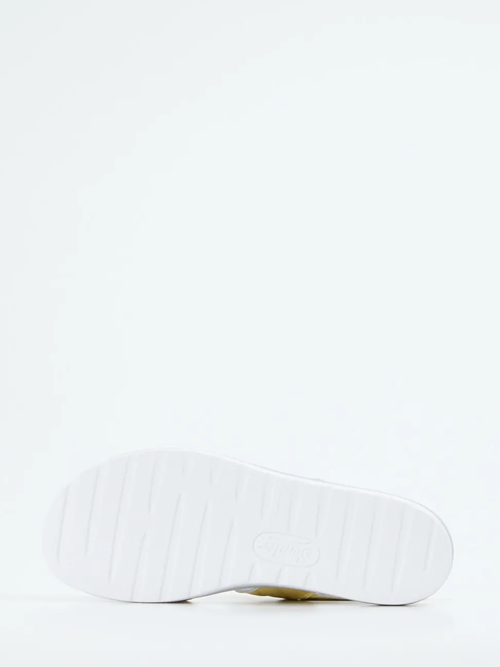 Semler – Komfortsandalen aus geprägtem Leder gelb