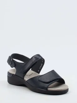 Semler – Komfortsandalen aus Kalbleder dunkelblau