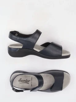 Semler – Komfortsandalen aus Kalbleder dunkelblau