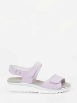 Semler – Komfortsandalen aus Nubukleder Flieder