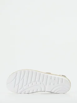 Semler – Komfortsandalen aus Veloursleder taupe