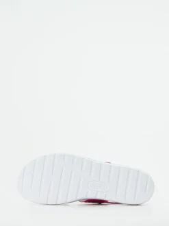 Semler – Komfort-Sandalen aus geprägtem Leder pink