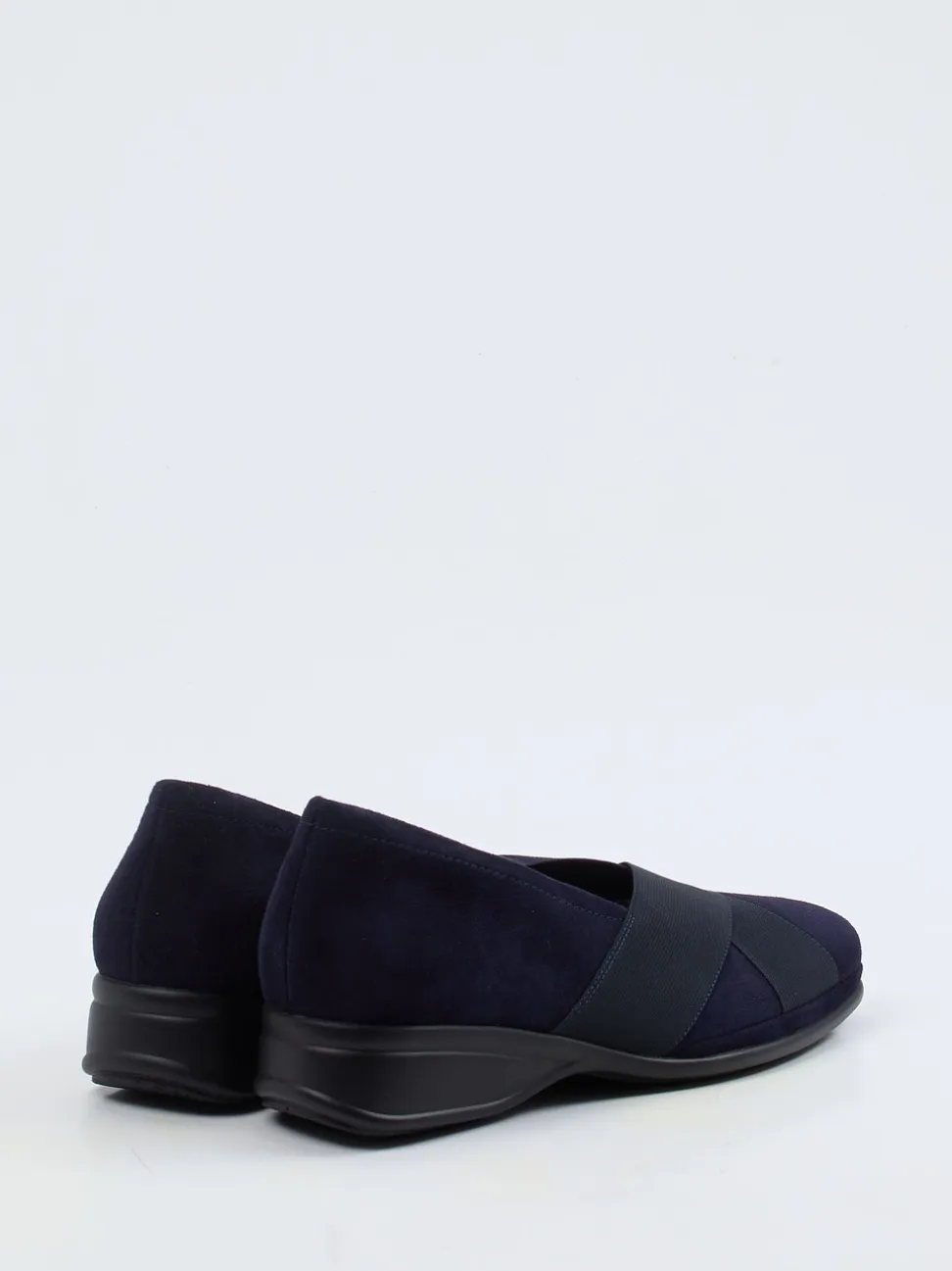 Semler – Komfort-Slipper aus Veloursleder Dunkelblau