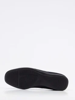Semler – Komfort-Slipper aus Veloursleder Dunkelblau