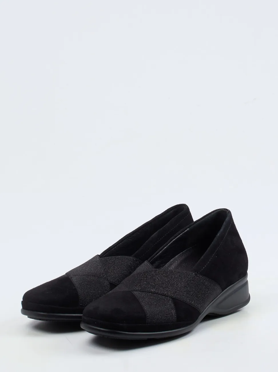 Semler – Komfort-Slipper aus Veloursleder schwarz