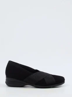 Semler – Komfort-Slipper aus Veloursleder schwarz