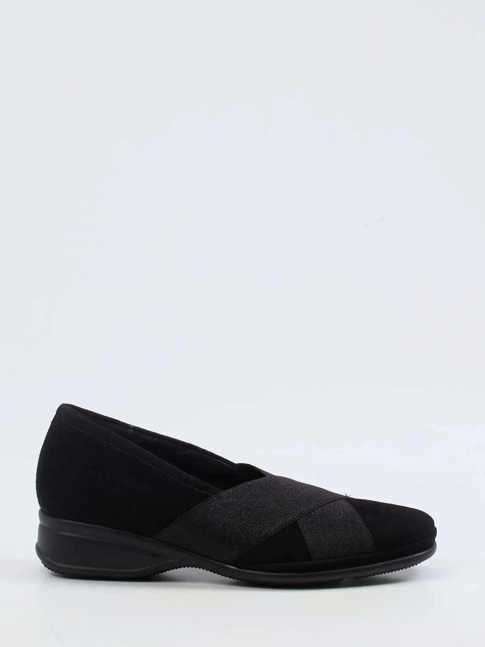 Semler – Komfort-Slipper aus Veloursleder schwarz