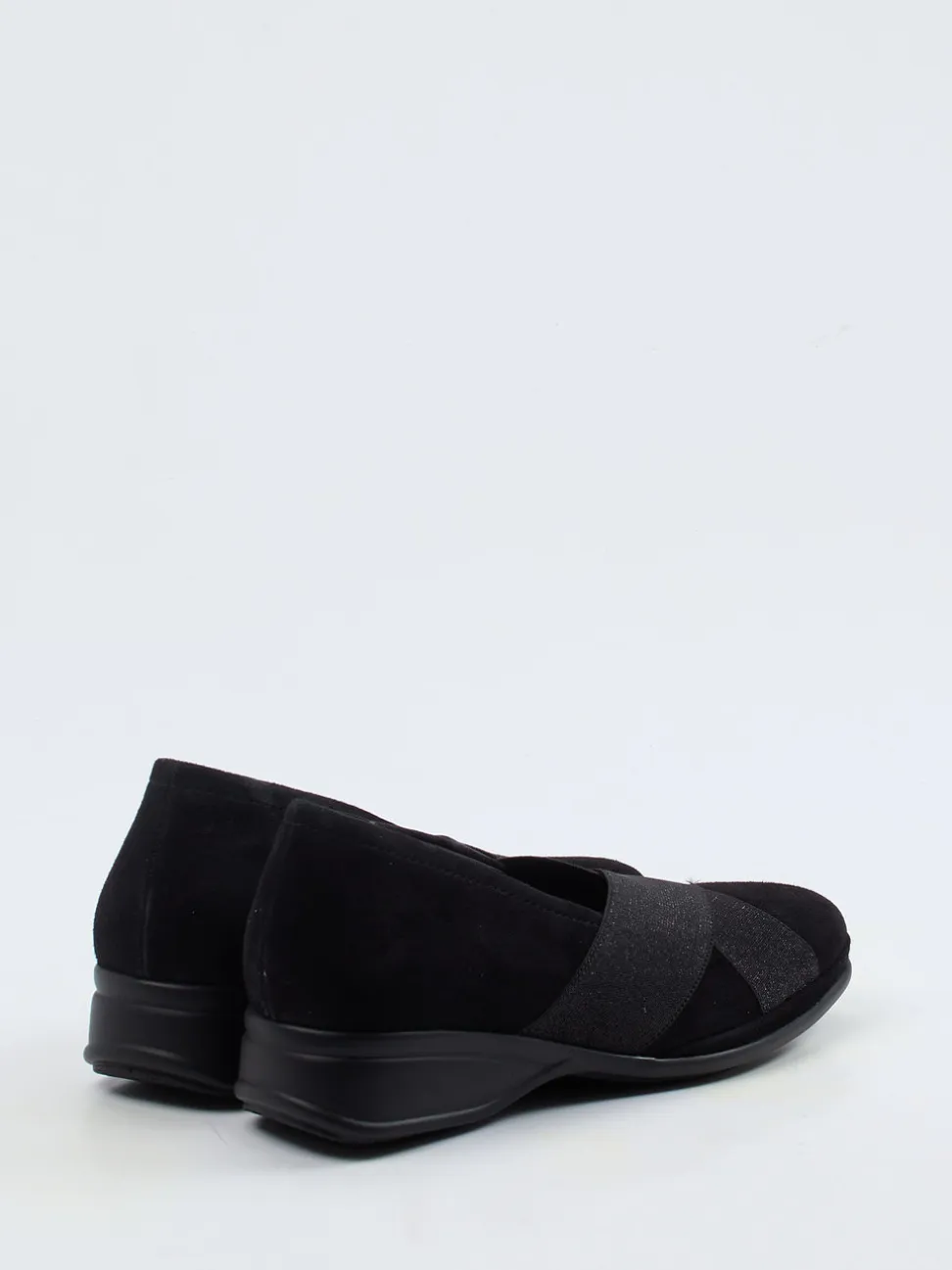 Semler – Komfort-Slipper aus Veloursleder schwarz