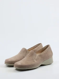 Semler – Komfort-Slipper aus Veloursleder beige