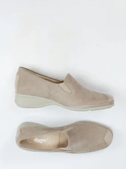 Semler – Komfort-Slipper aus Veloursleder beige