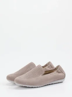 Semler – Komfort-Slipper aus Veloursleder taupe