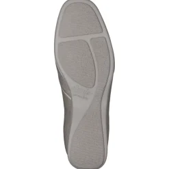 Semler – Komfort-Slipper aus Metallicleder silber