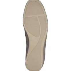Semler – Komfort-Slipper aus Metallicleder Beige
