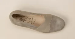 Semler – Komfort-Slipper aus Metallicleder Beige