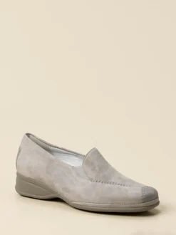 Semler – Komfort-Slipper aus Veloursleder Grau
