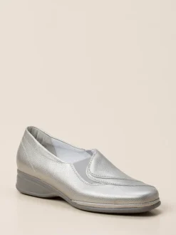 Semler – Komfort-Slipper aus Kalbleder silber