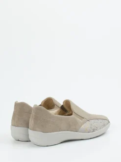 Semler – Komfort-Slipper aus Veloursleder beige