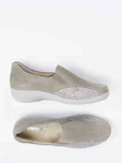 Semler – Komfort-Slipper aus Veloursleder beige