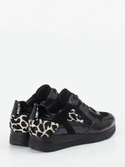 Semler – Komfort-Sneaker aus Veloursleder schwarz