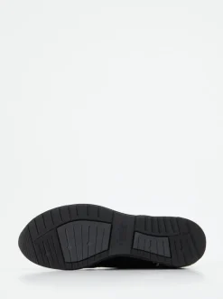 Semler – Komfort-Sneaker aus Veloursleder schwarz