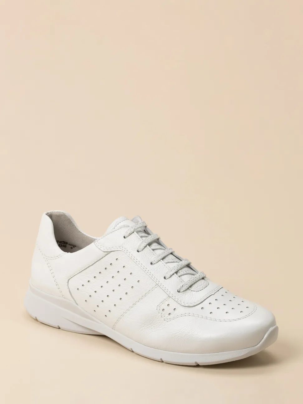 Semler – Komfort-Sneaker aus Kalbleder weiß