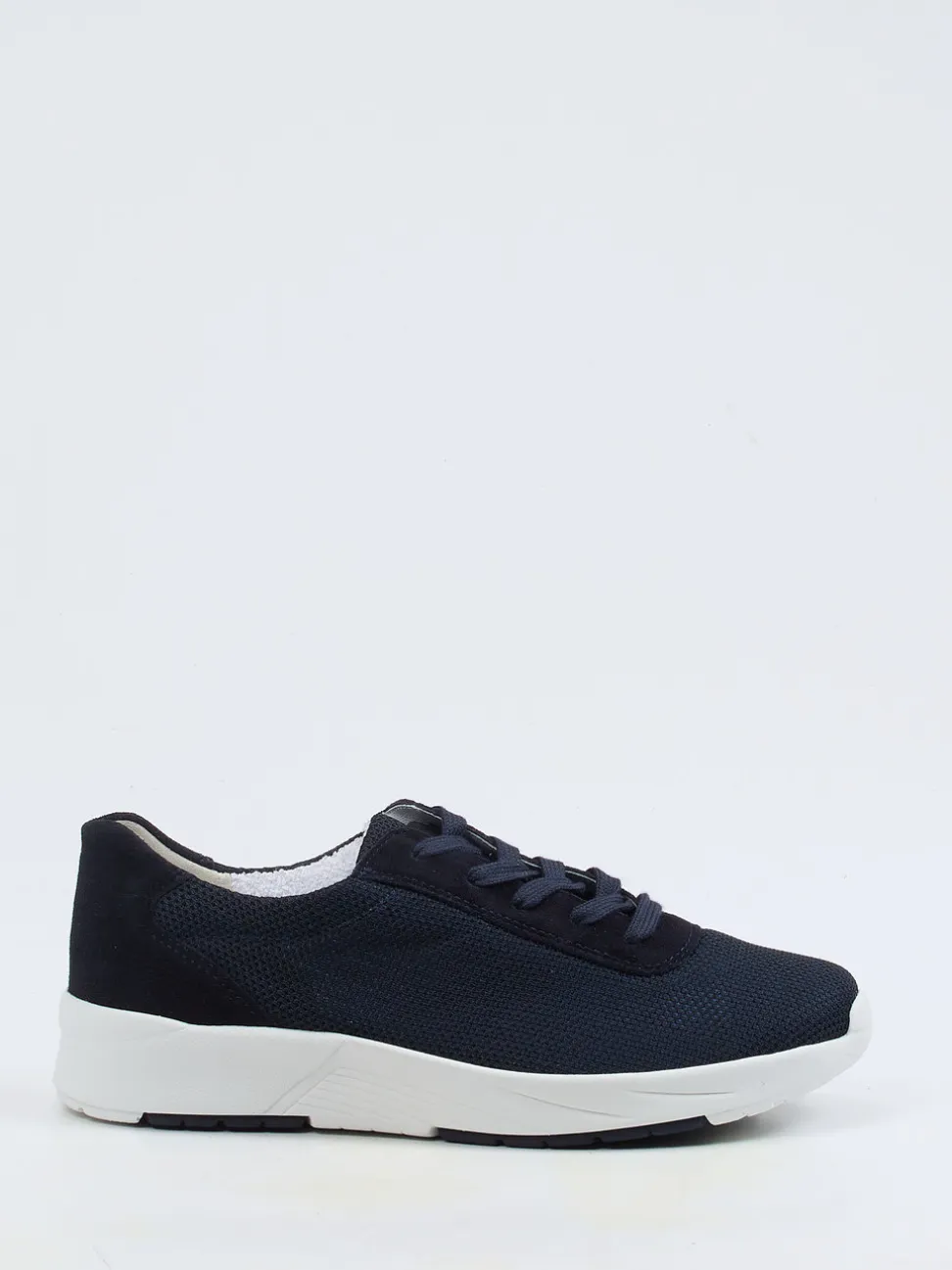 Semler – Komfort-Sneaker aus Mesh und Veloursleder Dunkelblau
