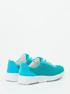 Semler – Komfort-Sneaker aus Textil türkisblau