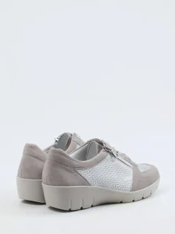 Semler – Komfort-Sneaker aus Veloursleder grau