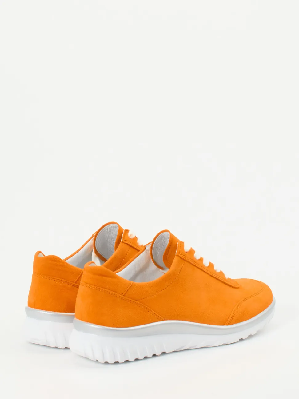 Semler – Komfort-Sneaker aus Veloursleder orange