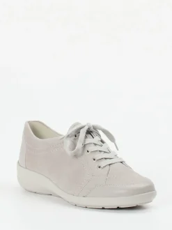 Semler – Komfort-Sneaker aus Veloursleder hellgrau