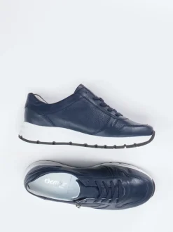 Semler – Komfort-Sneaker aus Kalbleder dunkelblau