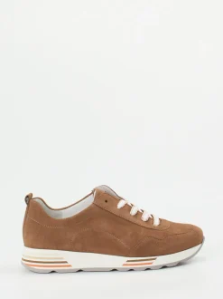 Semler – Komfort-Sneaker aus Veloursleder cognacbraun