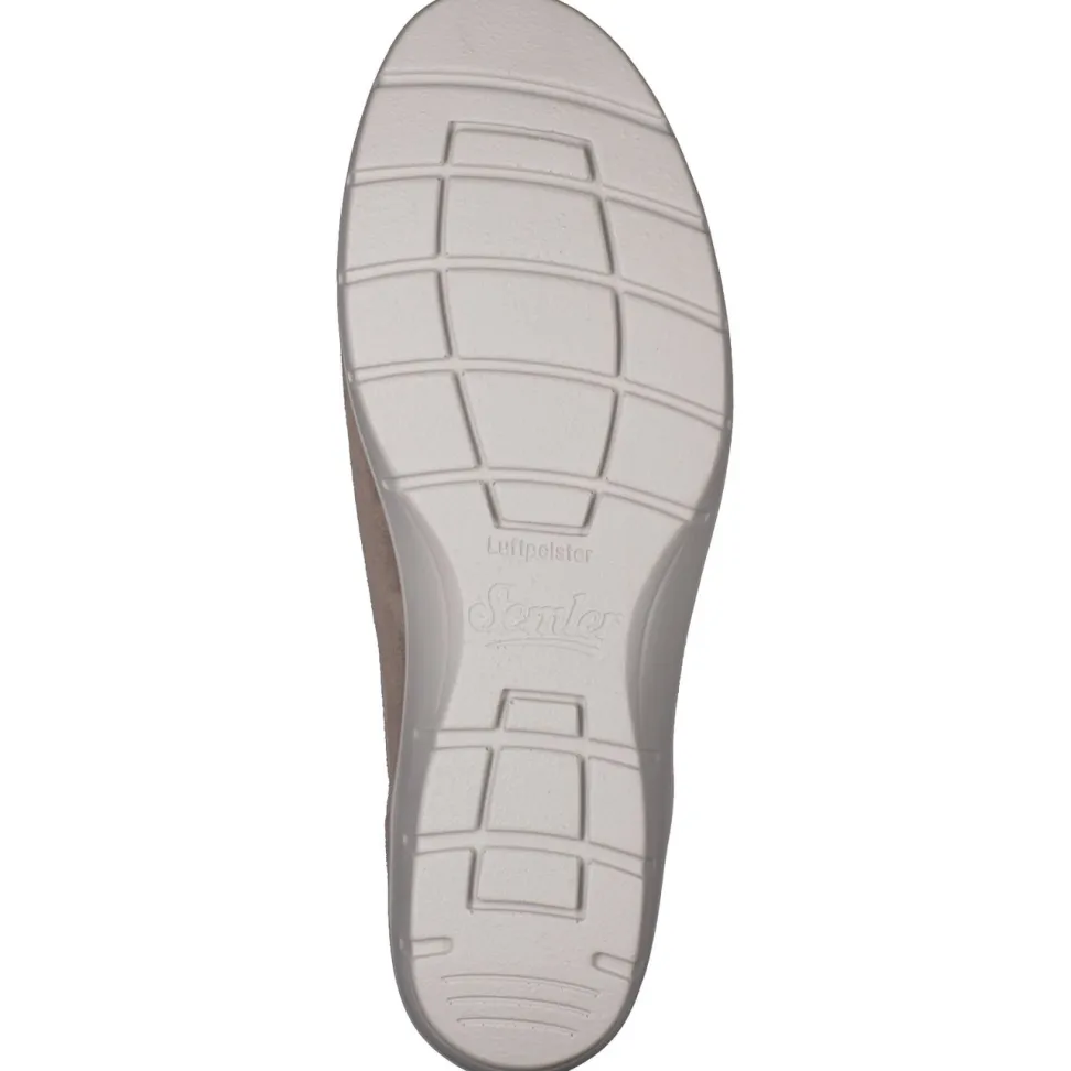 Semler – Komfort-Sneaker aus Veloursleder Taupe