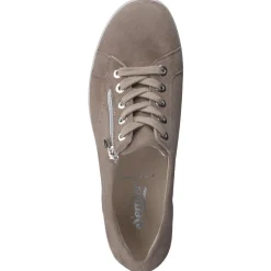 Semler – Komfort-Sneaker aus Veloursleder Taupe