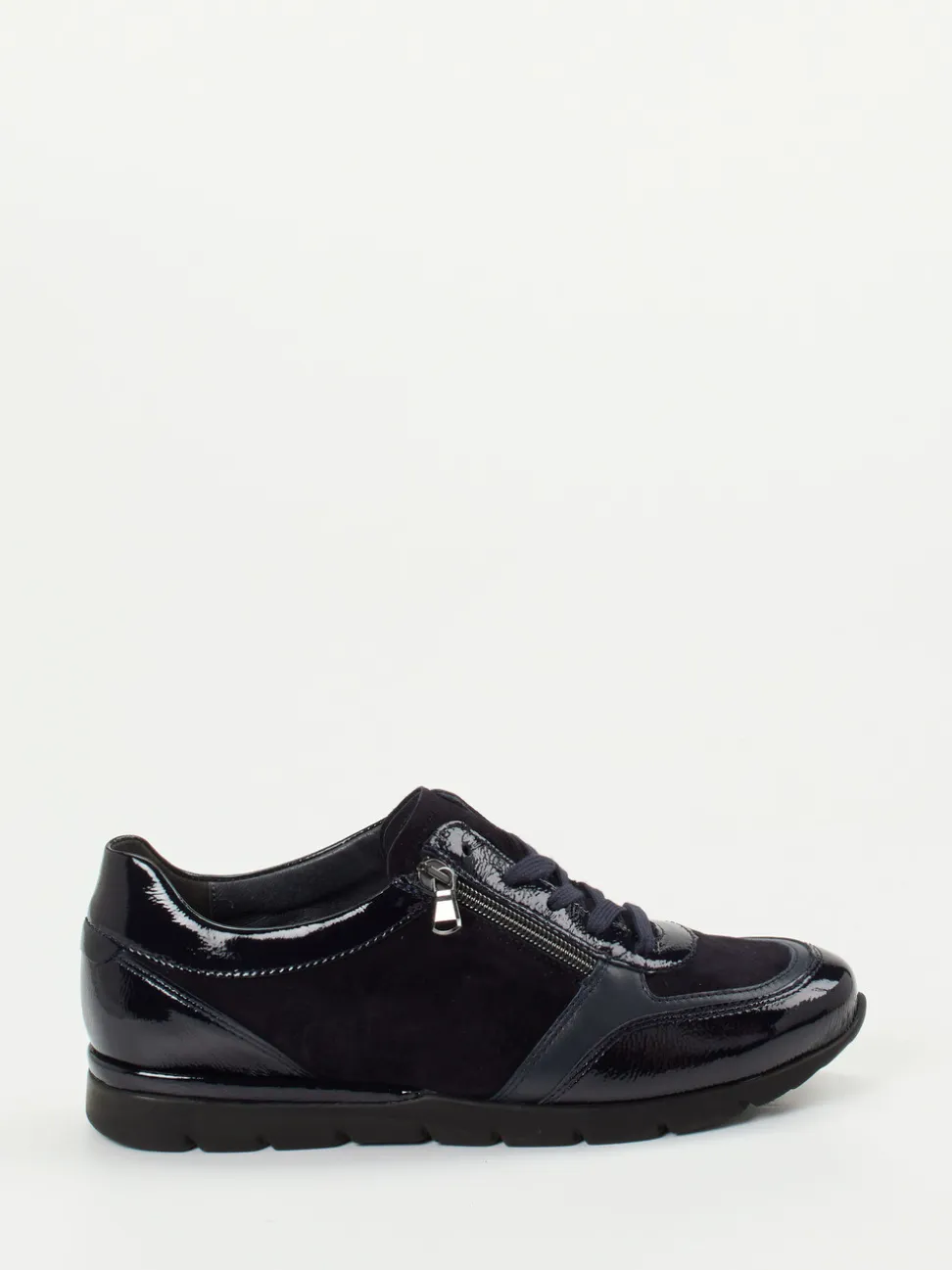 Semler – Komfort-Sneaker aus Veloursleder Dunkelblau