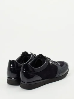 Semler – Komfort-Sneaker aus Veloursleder Dunkelblau