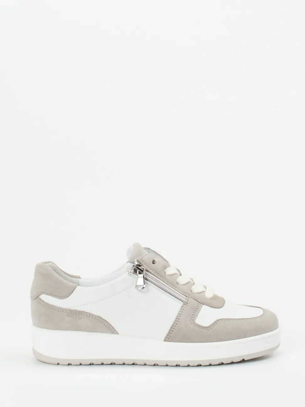 Semler – Komfort-Sneaker aus Veloursleder grau