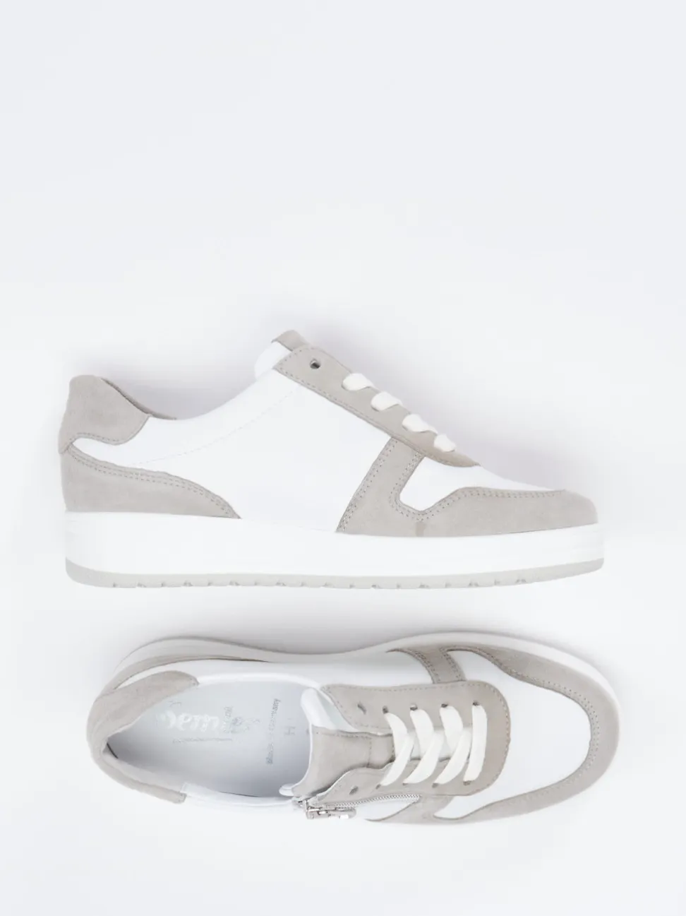 Semler – Komfort-Sneaker aus Veloursleder grau