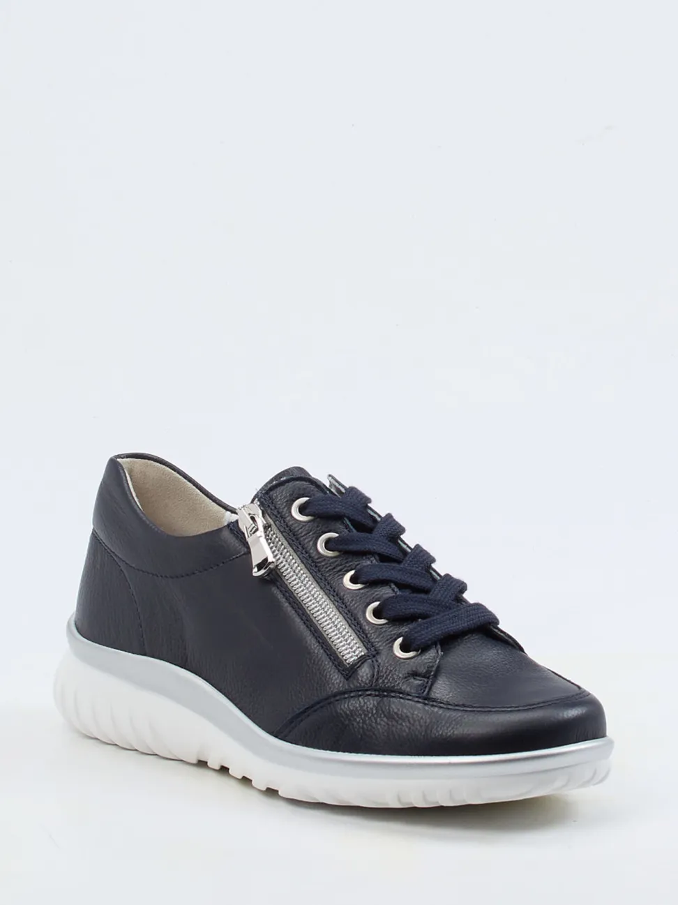 Semler – Komfort-Sneaker aus Kalbleder Dunkelblau